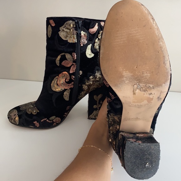 Aldo sequin booties sz 8.5 - Picture 6 of 7